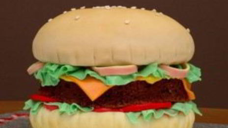 торт гамбургер