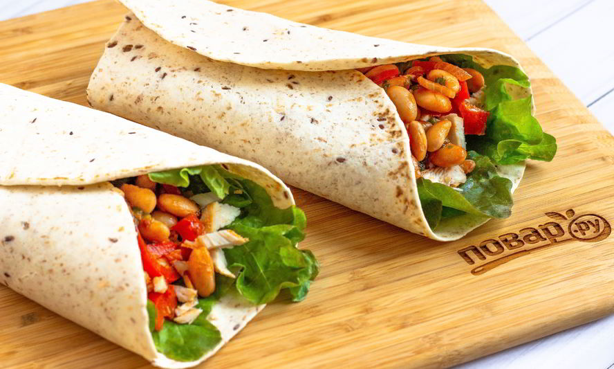 Рецепт буррито с фасолью