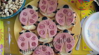 Бутерброд Божья коровка