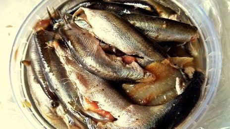 бутерброд килька, картошка, киви