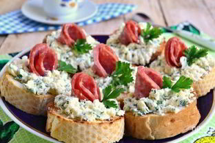 Бутерброды из багета