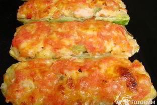 Бутерброды-лодочки из цуккини