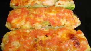 Бутерброды-лодочки из цуккини