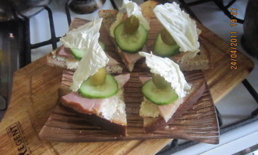 Рецепт бутербродов парус