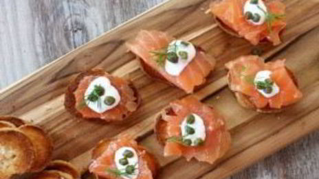 бутерброды с форелью