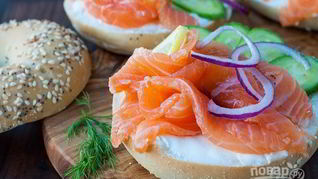 Бутерброды с горбушей соленой