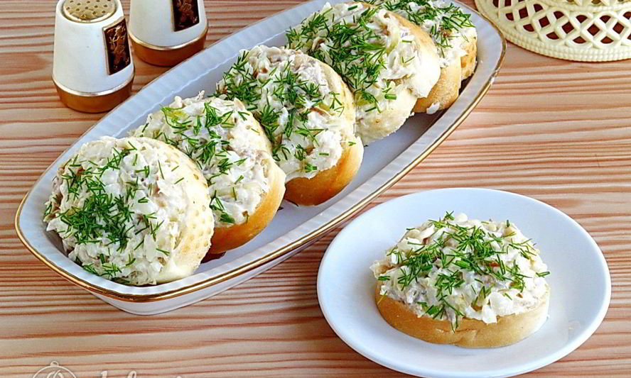 Рецепт бутербродов с минтаем