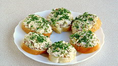 бутерброды с минтаем