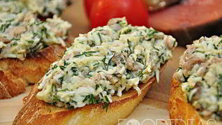 Бутерброды с печенью трески