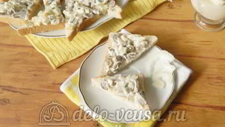 Бутерброды с шампиньонами и сыром