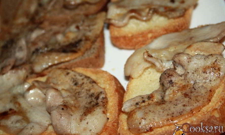 Рецепт бутербродов с жареным беконом