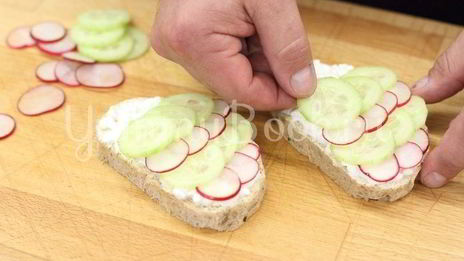 детский бутерброд рыбки