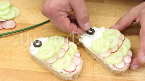 детский бутерброд рыбки