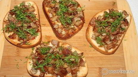 горячие бутерброды с ветчиной