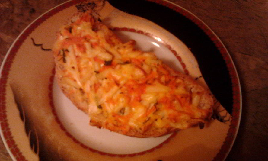 Рецепт горячего бутерброда с морковью