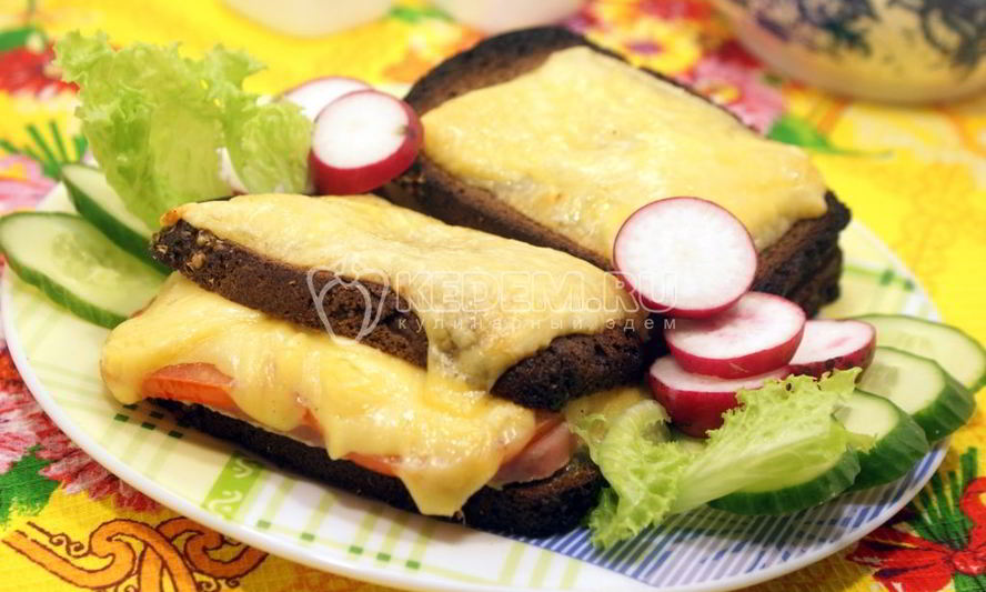 Рецепт горячего бутерброда с сыром