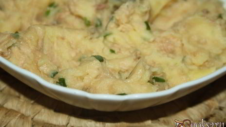 картофельные бутерброды с тунцом к завтраку