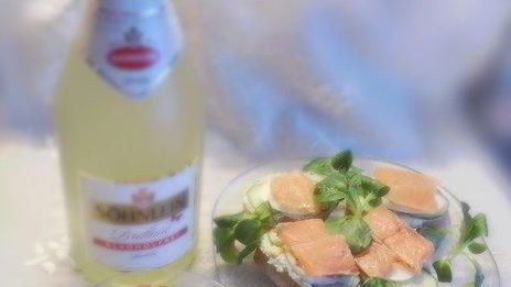 новогодние бутерброды с семгой