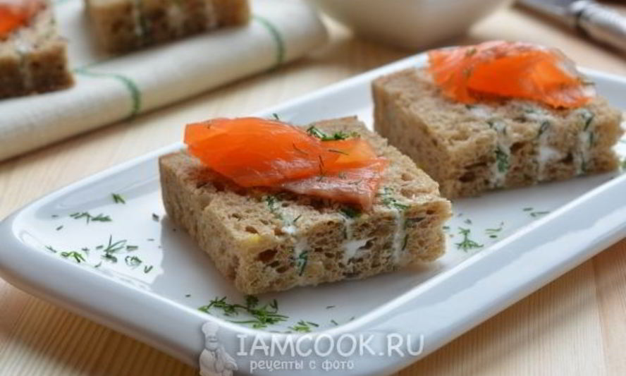 Рецепт полосатых бутербродов