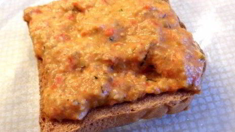 сухарики бутербродные с грибной икрой