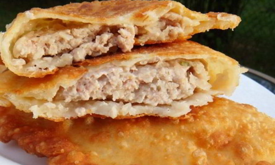 Рецепт чебуреков на кефире с мясным фаршем