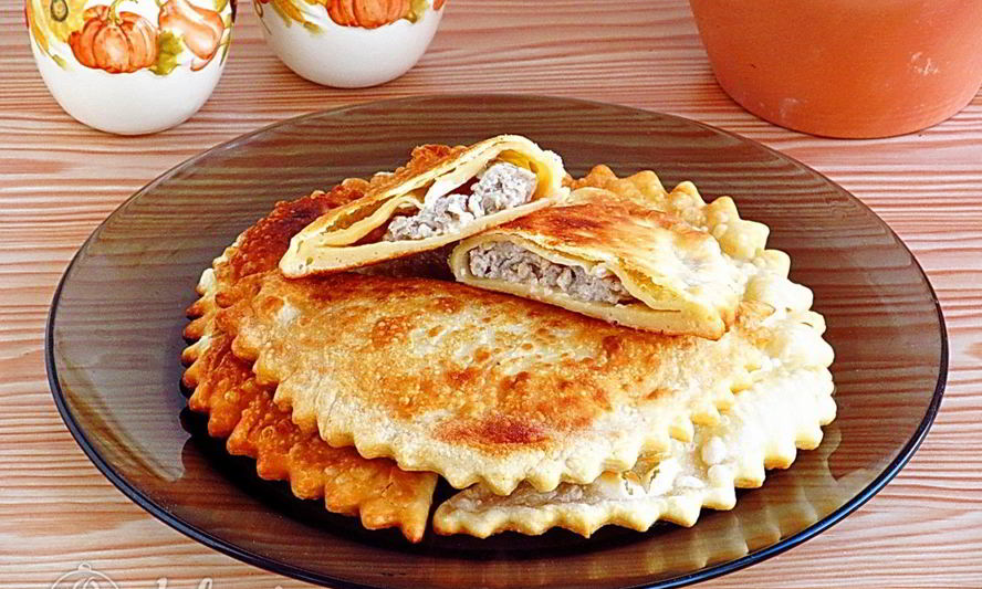 Рецепт чебуреков на кефире с мясом