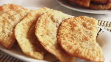 чебуреки постные с грибами и гречкой