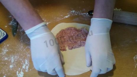 чебуреки с мясным фаршем