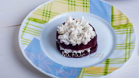 елочки из свеклы — закуска на новый год