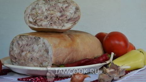 фаршированный свиной желудок