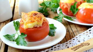 Фаршированные помидорки на закуску