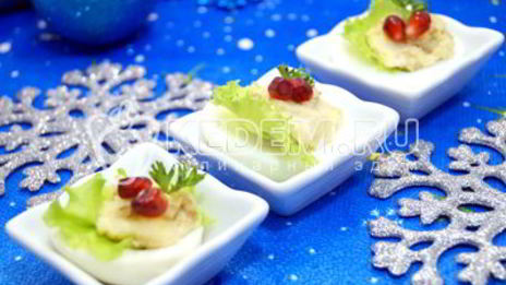 фаршированные яйца на праздничный стол