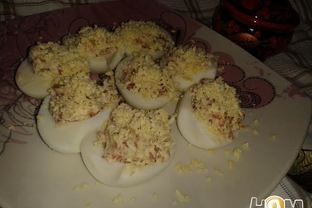 Фаршированные яйца Перекус