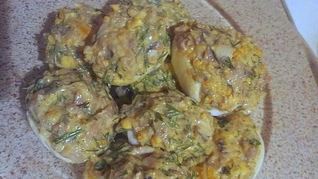 Фаршированные яйца с килькой