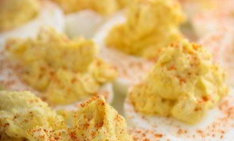 Рецепт фаршированных яиц с паприкой