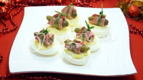 фаршированные яйца зимняя закуска