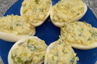 Весенние фаршированные яйца