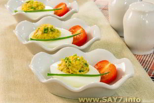 Яйца, фаршированные грибами