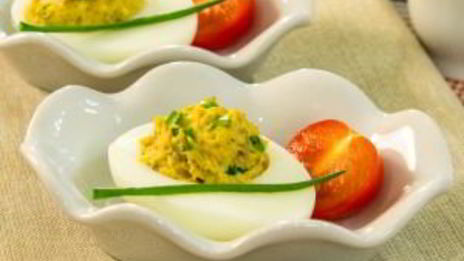 яйца, фаршированные грибами