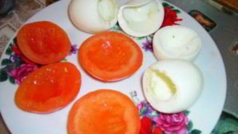 яйца фаршированные грибная полянка