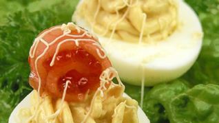 Яйца, фаршированные по-купечески