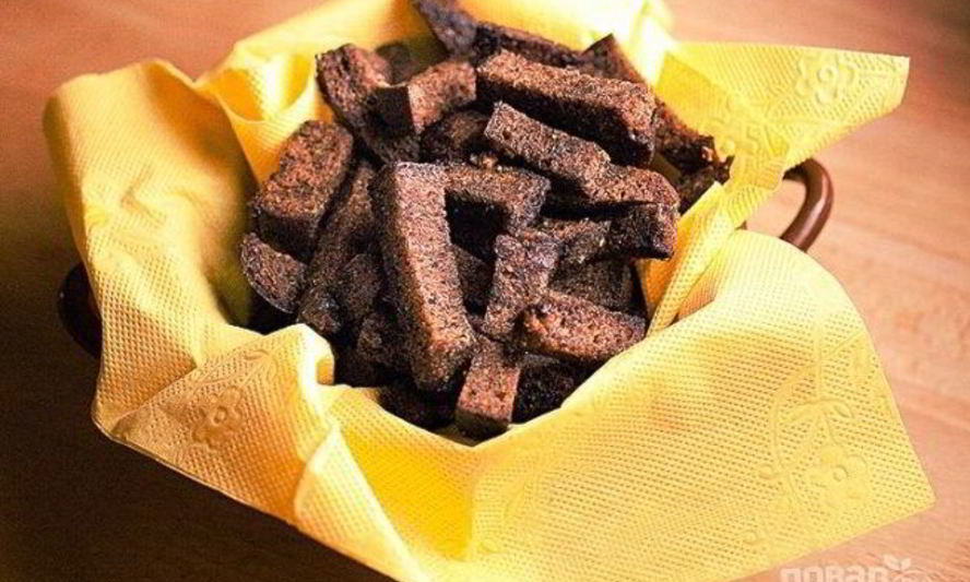 Рецепт чесночных гренков в духовке к пиву