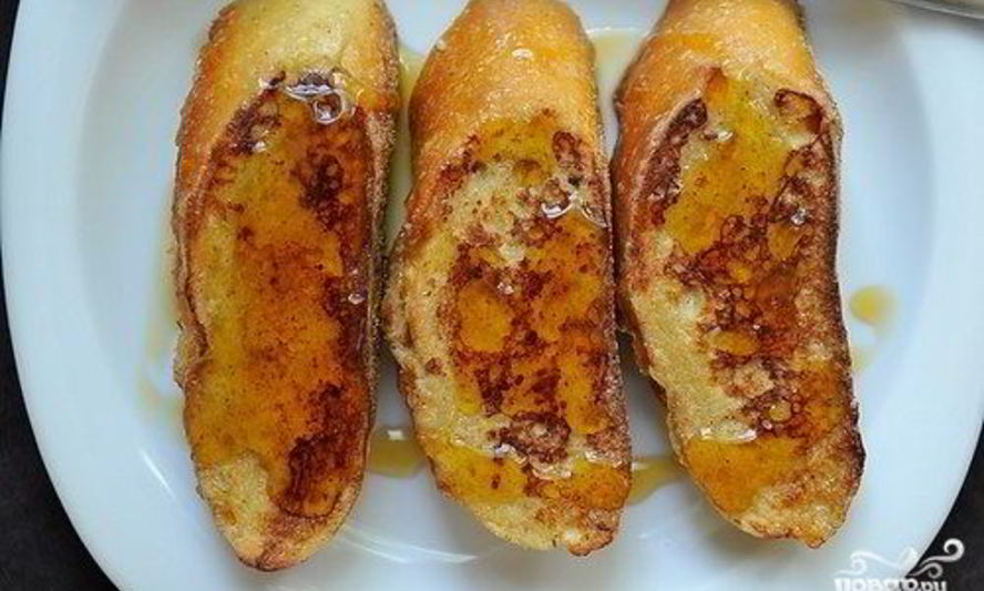 Рецепт французских гренков с ромом