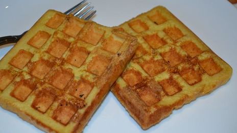 гренки из хлеба в вафельнице