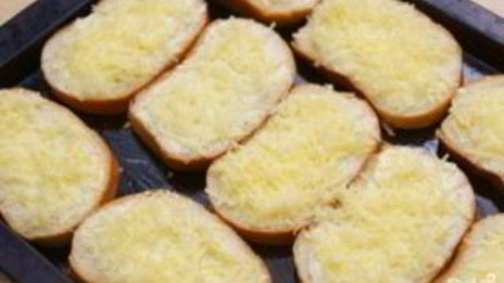 гренки с чесноком и сыром в духовке