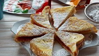 Гренки с джемом