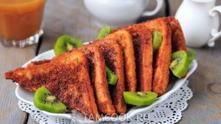 Гренки с корицей