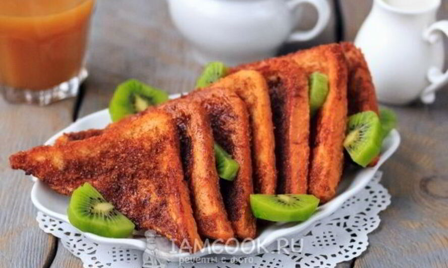 Рецепт гренков с корицей