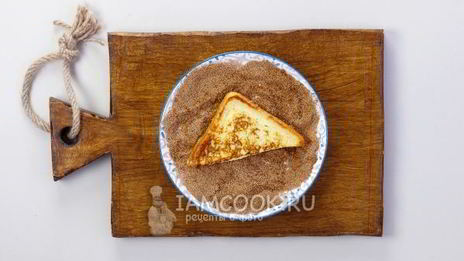 гренки с корицей