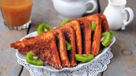 гренки с корицей